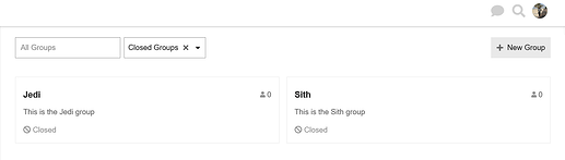 create the groups