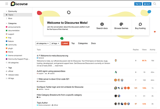 Meta Community Homepage