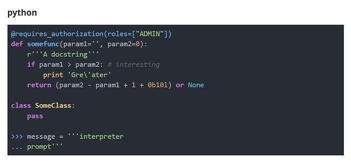 exemple de code python - bonne apparence