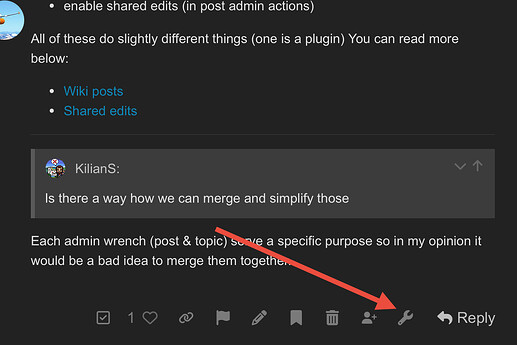 The image appears to show a screenshot of a discussion forum, where a user has asked a question related to merging posts, and the responses are displayed below the user's query. (Captioned by AI)