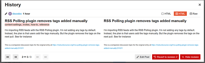 tags removed