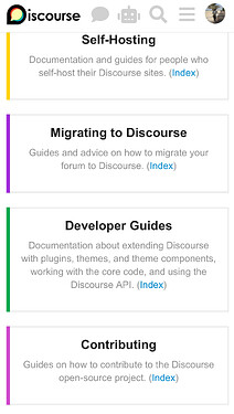 docs category order mobile