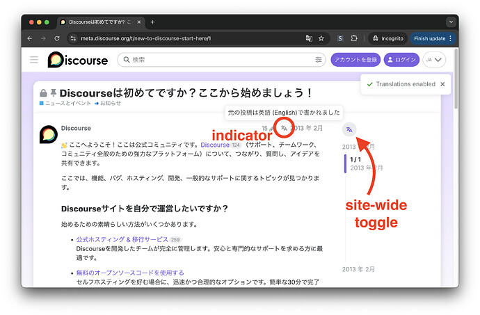 indicatore e interruttore