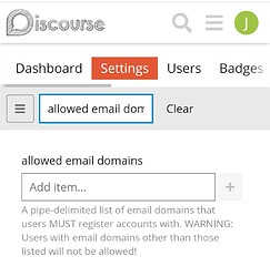 allowed email domains