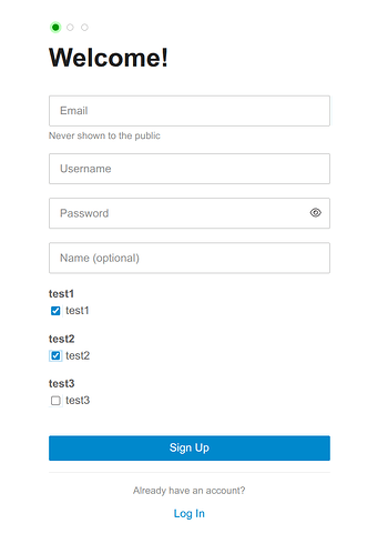 A imagem é uma página de inscrição para um site, com campos para e-mail, nome de usuário, senha e um nome opcional, juntamente com botões para criar ou fazer login em uma conta. (Legenda da IA)