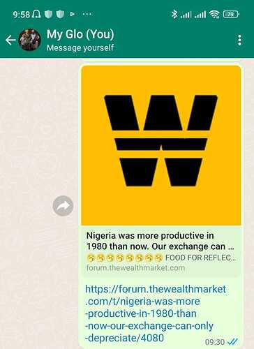 Our Forum Logo on WhatsApp Mobile