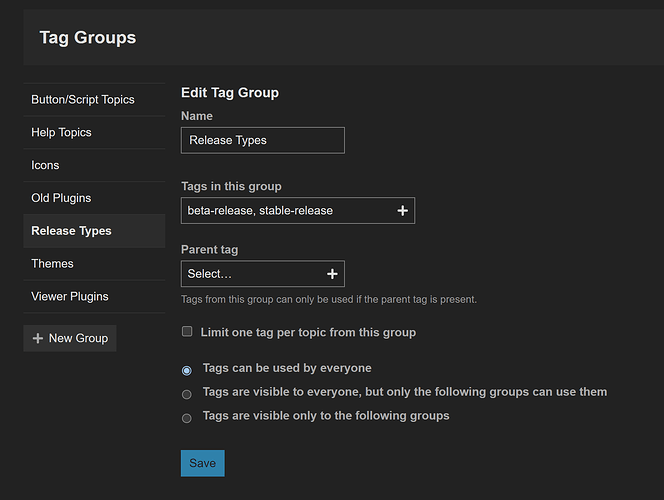 Tag-Group-Config