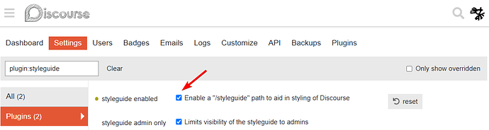 styleguide plugin