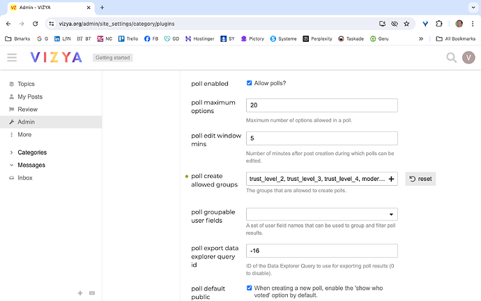 Poll Settings 2