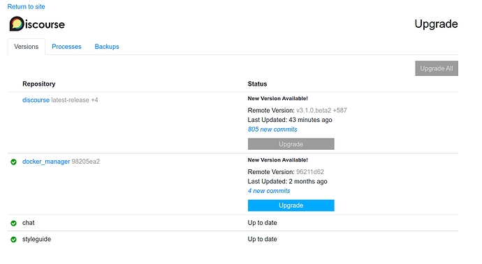 docker upgrade