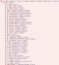 This is a screenshot of a computer screen showing a text-based log or output, possibly from a programming environment or command line, with various lines of text that seem to be related to error handling, object properties, or data processing.  (Captioned by AI)