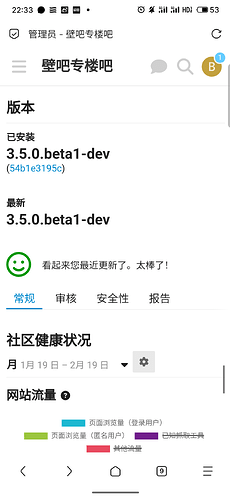 Das Bild ist ein Screenshot einer chinesischen Anwendungsoberfläche, die die Versionsnummer und Website-Traffic-Statistiken eines angemeldeten Benutzers anzeigt. (Beschriftet von KI)