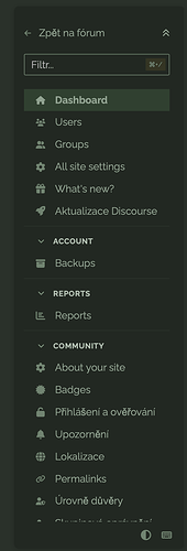 L'immagine mostra uno screenshot di un menu a discesa da un'interfaccia di forum, comprese opzioni come Dashboard, Account, Reports e Community settings. (Didascalia dell'IA)