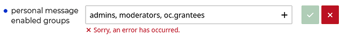 screenshot of failure
