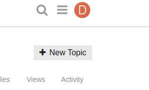 New Topic button