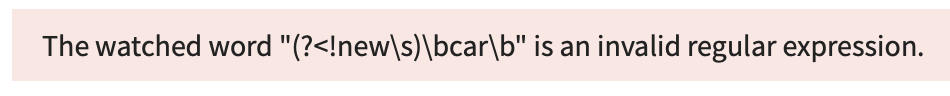 Regex error