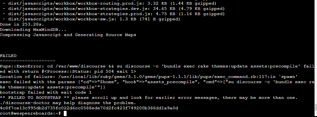 Console error msg