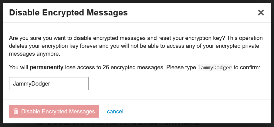 type to confirm