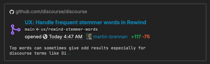 MERGED PR