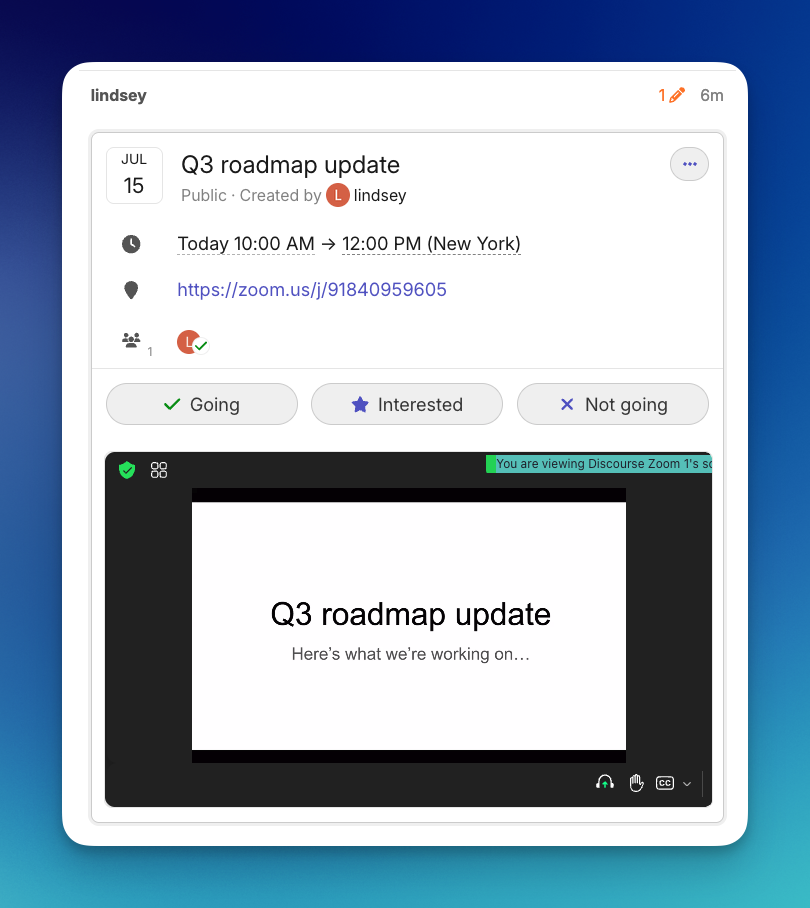 Run Zoom webinars in your community