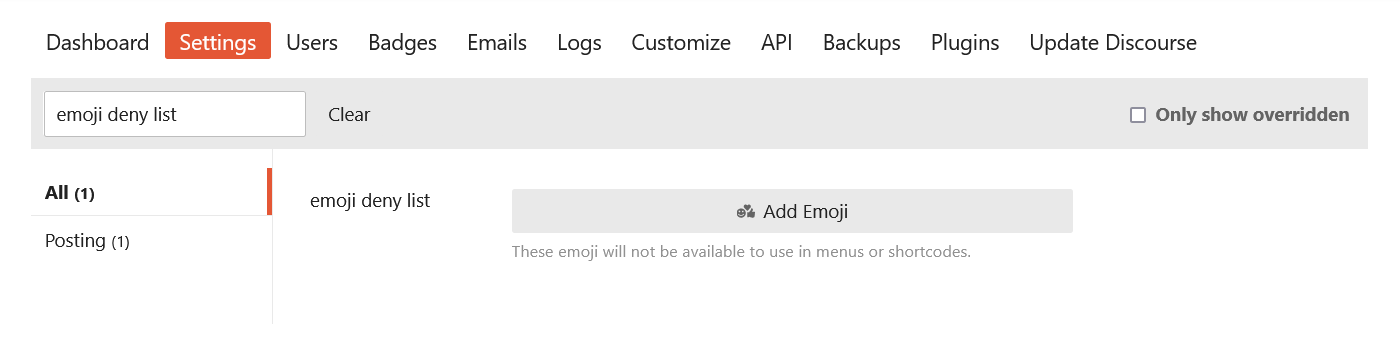 emoji deny list