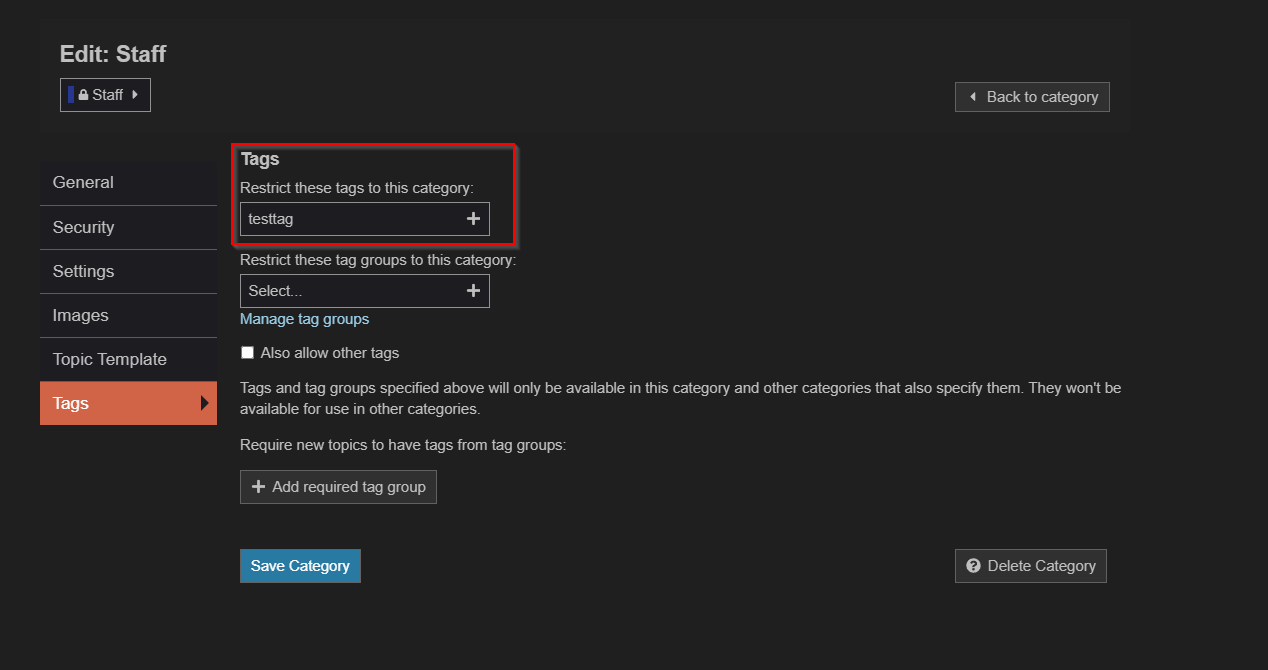 Tag Groups