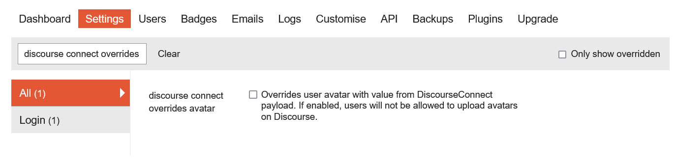 discourse connect overrides avatar