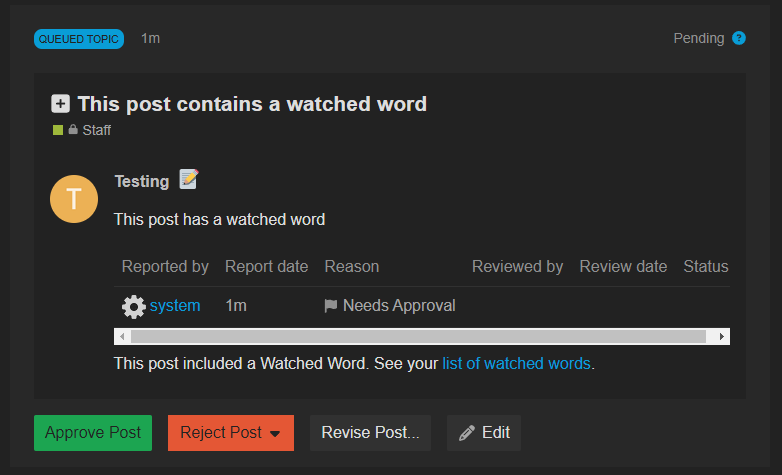 Uno screenshot di un'interfaccia utente che mostra un processo di approvazione dei post con varie opzioni e una barra di avanzamento. (Sottotitolato dall'IA)