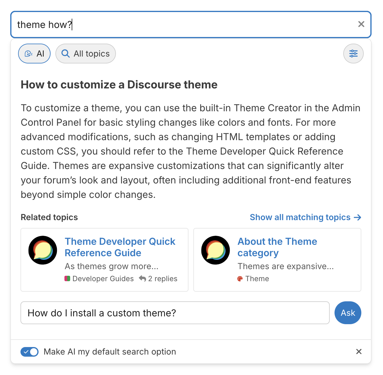 Better Search with Ask AI