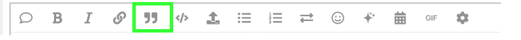 blockquote button