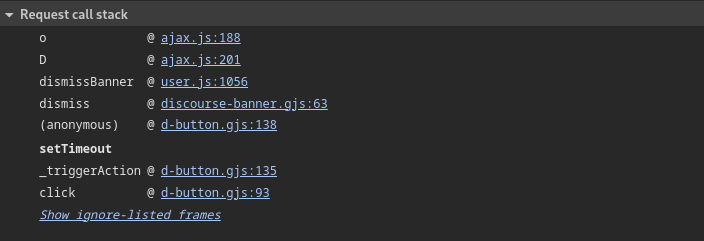 Das Bild zeigt einen Request-Call-Stack mit Funktionen wie ,  und Aktivitätsauslösern im Kontext einer Instagram (d) Button-Oberfläche. (Beschriftet von KI)