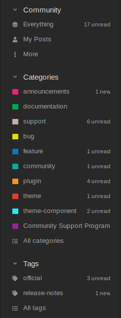New-sidebar-custom-CSS-support-Discourse-Meta
