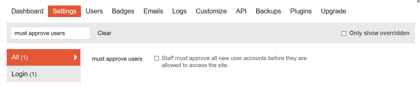must approve users