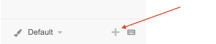Add section button