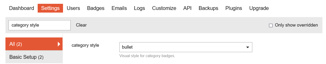 category style
