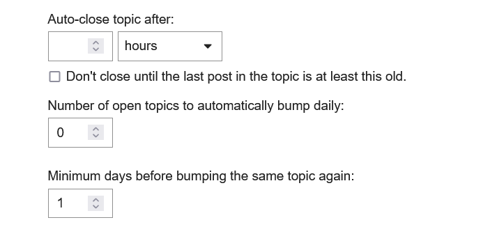 category timers
