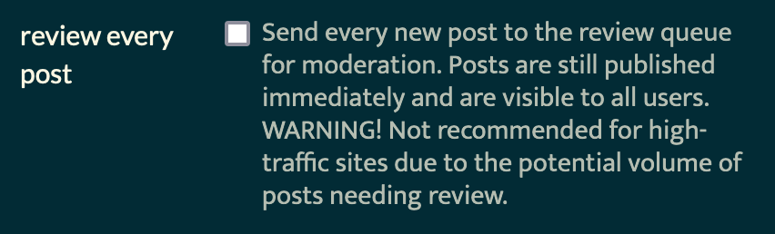 post review