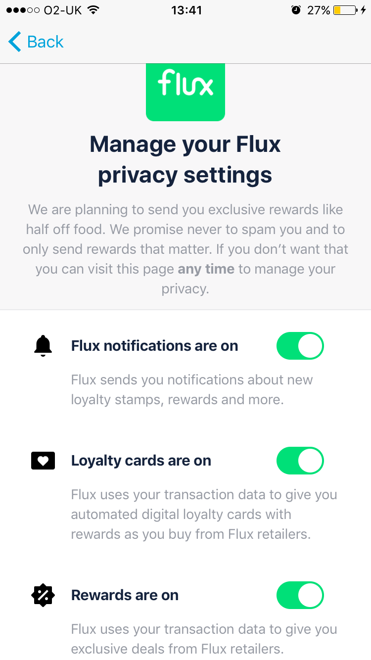 Flux Privacy