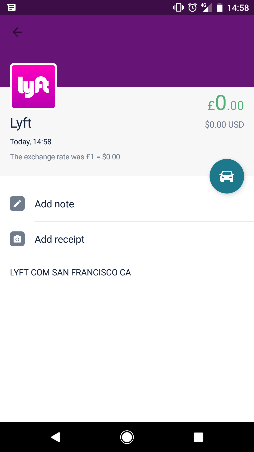lyft - monzo